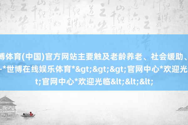 世博体育(中国)官方网站主要触及老龄养老、社会缓助、社会事务等方面-*世博在线娱乐体育*>>>官网中心*欢迎光临<<<