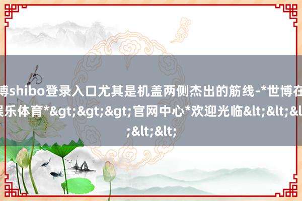 世博shibo登录入口尤其是机盖两侧杰出的筋线-*世博在线娱乐体育*>>>官网中心*欢迎光临<<<