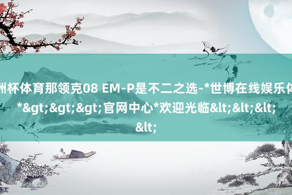 欧洲杯体育那领克08 EM-P是不二之选-*世博在线娱乐体育*>>>官网中心*欢迎光临<<<