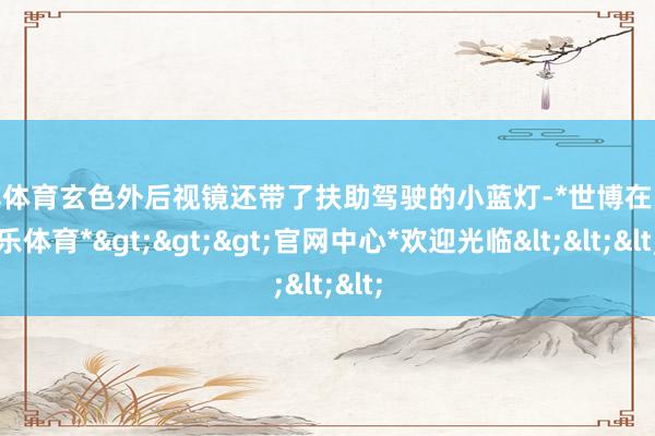 世博体育玄色外后视镜还带了扶助驾驶的小蓝灯-*世博在线娱乐体育*>>>官网中心*欢迎光临<<<
