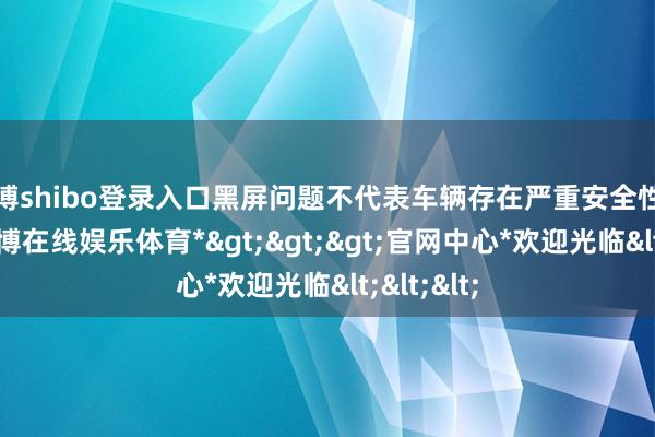 世博shibo登录入口黑屏问题不代表车辆存在严重安全性能故障-*世博在线娱乐体育*>>>官网中心*欢迎光临<<<