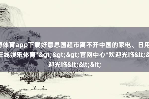 世博体育app下载好意思国超市离不开中国的家电、日用品-*世博在线娱乐体育*>>>官网中心*欢迎光临<<<